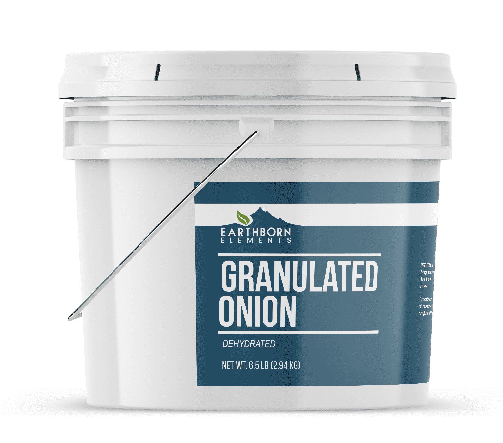 Earthborn Elements Granulated Onion 1 Gallon Bucket, Kitchen Staple, Bulk Size (6.5 Pound)