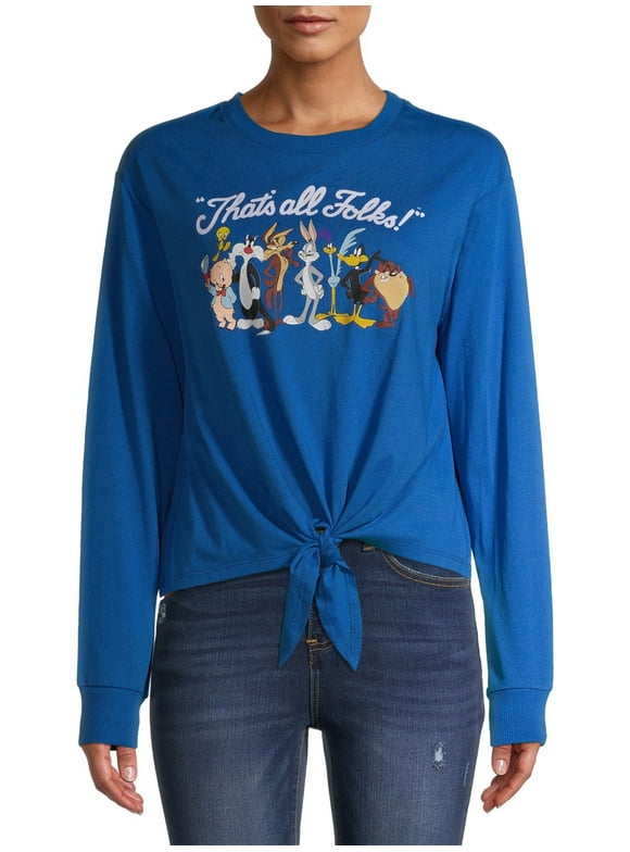 Sweat-shirt à capuche imprimé - Gris clair chiné/Looney Tunes