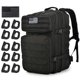 thumbnail image 1 of Mochila Al Aire Libre Molle Bag Con 10 Mosquetones 1 Pegatina De Tela Para Escalar Senderismo Ciclismo Noticed AP007923-02, 1 of 6