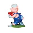 thumbnail image 3 of WDCC Figurine - Practical Pig (Miniature) - Disney's The Three Little Pigs, 3 of 6