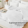 thumbnail image 6 of Dhole 7-Piece Bed in Bag - California King Size Comforter Sets, Pillowcases & Sheet Collection for Cozy Bedding Sets White, 6 of 14
