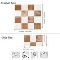 thumbnail image 5 of 10 Sheets Peel and Stick Backsplash - 9" x 9" 3D Adhesive Peel and Stick Tile Backsplash for Kitchen Bathroom,Checkerboard Checkered Stickers, 5 of 12
