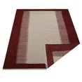 thumbnail image 4 of Rugsotic Carpets Handmade Rugs Hand Woven Kilim Rectangle 10'x16' Cream Wine Wool for Indoor Use, 4 of 5