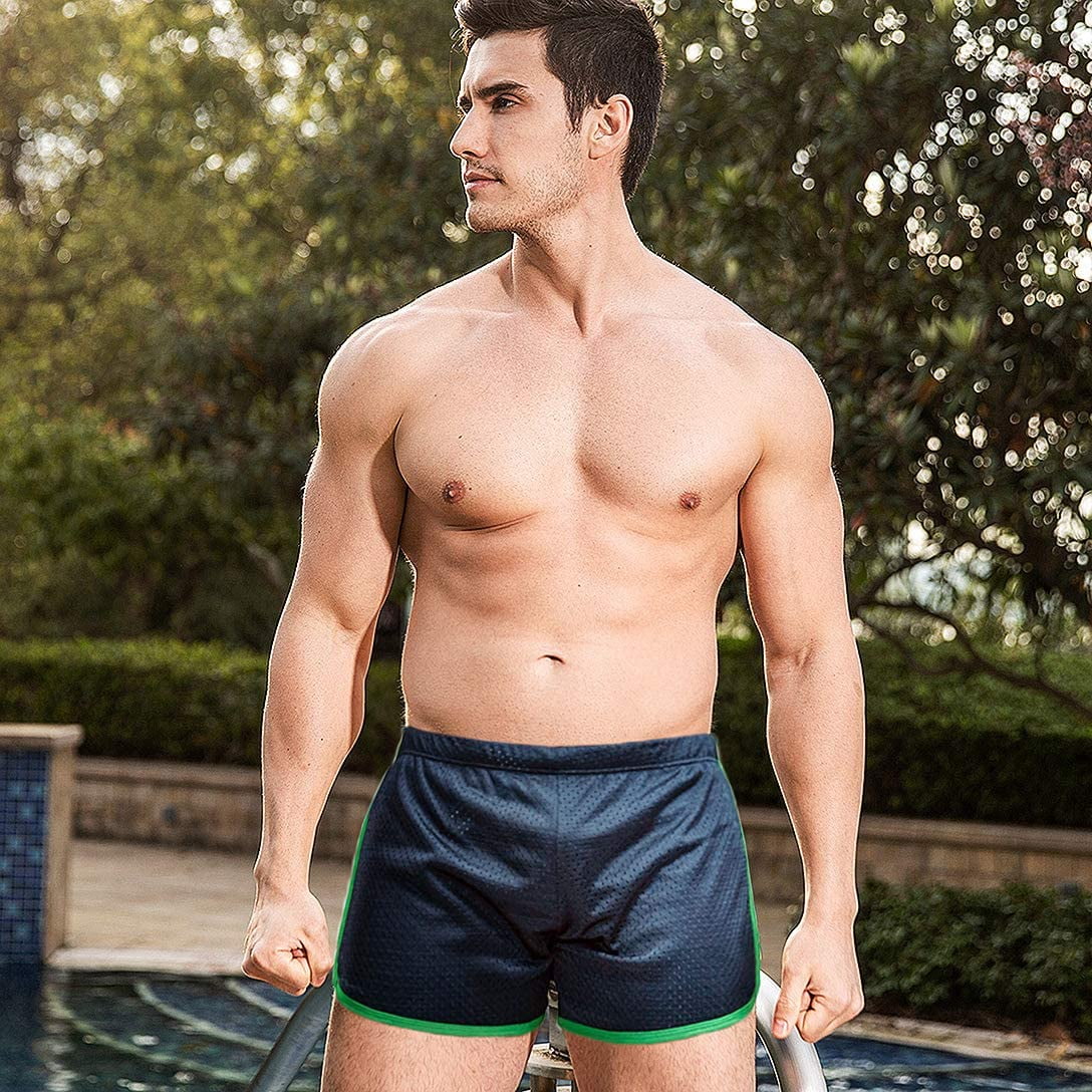 Mens Mesh 3 Inch Booty Shorts Sexy Side 