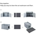 thumbnail image 2 of Unipaws Designer Cat Litter Box Furniture, Covered, Gray, 2 of 7