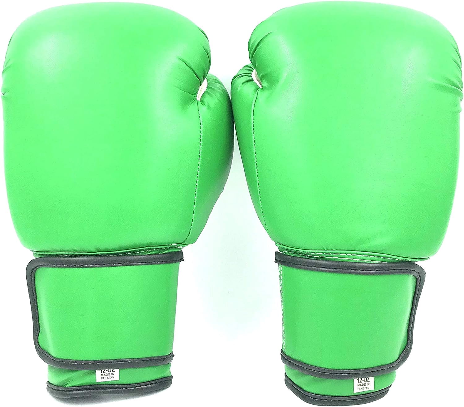 Woldorf USA Boxing Gloves Green Kickboxing, Grappling, Fighting, Muay Thai Training Boxing Bag Gloves, Punch Bags and Focus Pads Punching Plain-Blank Vinyl Gloves No Logo