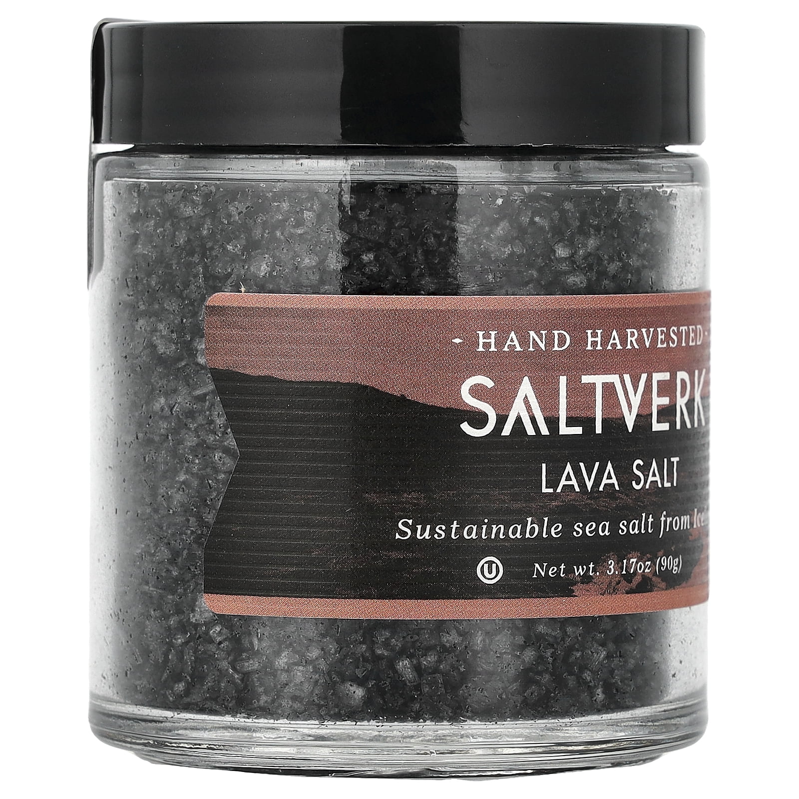 Saltverk, Lava Salt, 3.17oz, Handcrafted Icelandic Sea Salt