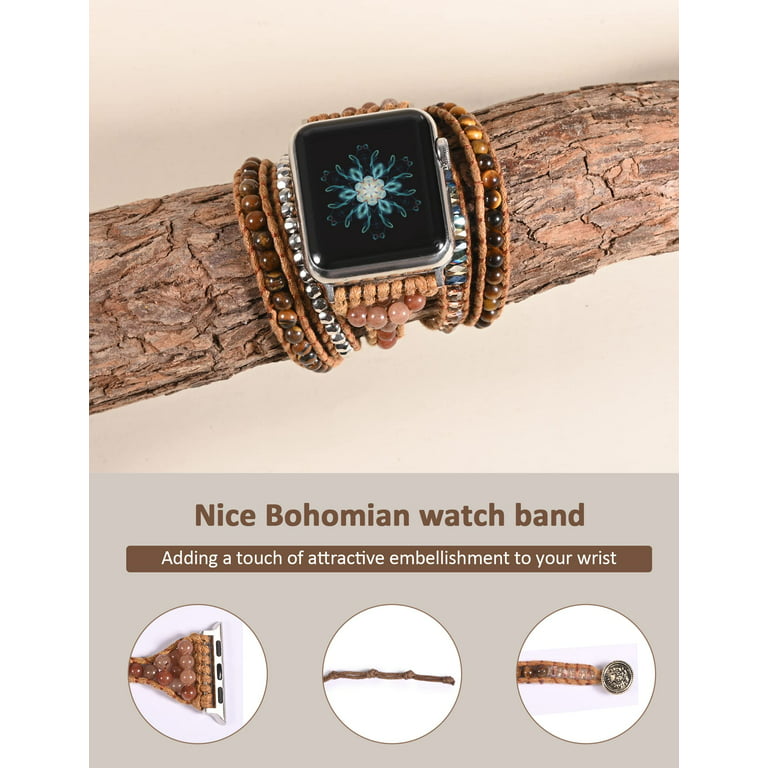 Boho Style Bead Watch Band for Apple Watch Ultra 8 Series 7 6 5 4