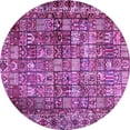 thumbnail image 1 of Ahgly Company Indoor Round Persian Purple Traditional Area Rugs, 5' Round, 1 of 4