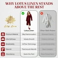 thumbnail image 3 of Lotus Linen Women’s Cozy Plush Hooded Robe - Warm Long Fleece Bathrobe, Wine Red S/M, 3 of 10