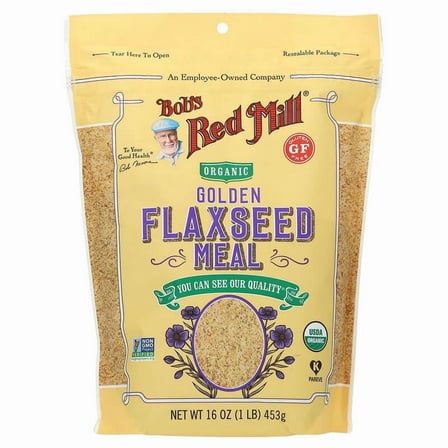 Bob's Red Mill, Organic Golden Flaxseed Meal, 16 oz Pack of 3