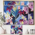 thumbnail image 2 of Composition Florale Bleue et Violette II - Toile Florale Encadrée, 2 of 3