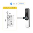 thumbnail image 2 of Door Lock, TTlock App Smart Fingerprint Door Lock Smart Digital APP Keypad Code Keyless Electronic Door Lock ,Easy to Install, 2 of 5