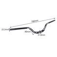 thumbnail image 3 of bedienty Mountain Bike Handlebar DH Bicycle 31.8mm Bar Riser Red 720mm Handle Black 780mm, 3 of 6