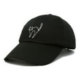thumbnail image 4 of DALIX Black Cat Hat Womens Halloween Baseball Cap in Black, 4 of 6