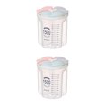 thumbnail image 4 of relayinert Plastic Divided Box Organizer Clear BPA Container Plastic Case Free Storage 1500ml 2Set, 4 of 6