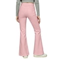 thumbnail image 6 of CAIVO Girls Casual Solid Color Flare Leg Pants For Kids Easy Comfort Everyday Wear Relaxed Fit Cozy Trousers, 6 of 7