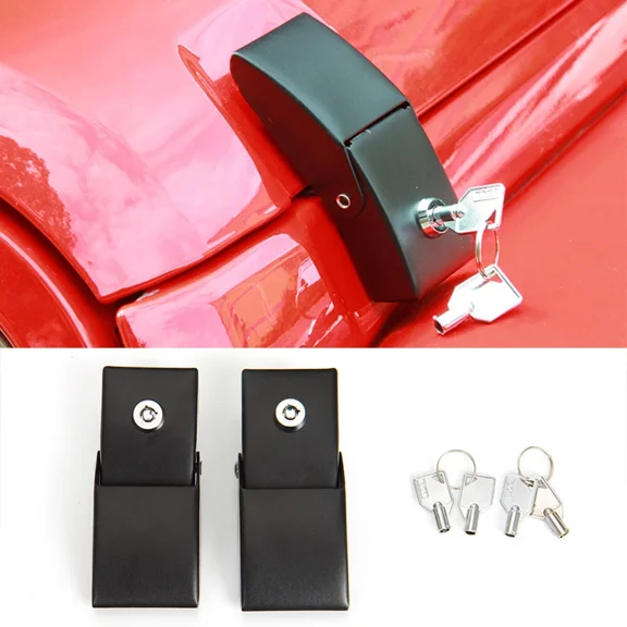 Locking Hood Catch Latch Buckle Pins Lock For 2007-2017 Jeep Wrangler JK JKU