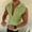 Green, variant on Mens Comfortable Zip Up Hoodie Sleeveless Lightweight Cotton Zipper Casual Fashion Tank Tops Fitness Casual Subtle Grid Vest