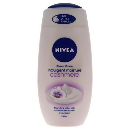 Indulgent Moisture Cashmere Shower Cream by Nivea for Unisex - 8.5 oz Shower Cream