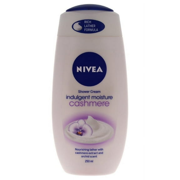 Indulgent Moisture Cashmere Shower Cream by Nivea for Unisex - 8.5 oz Shower Cream
