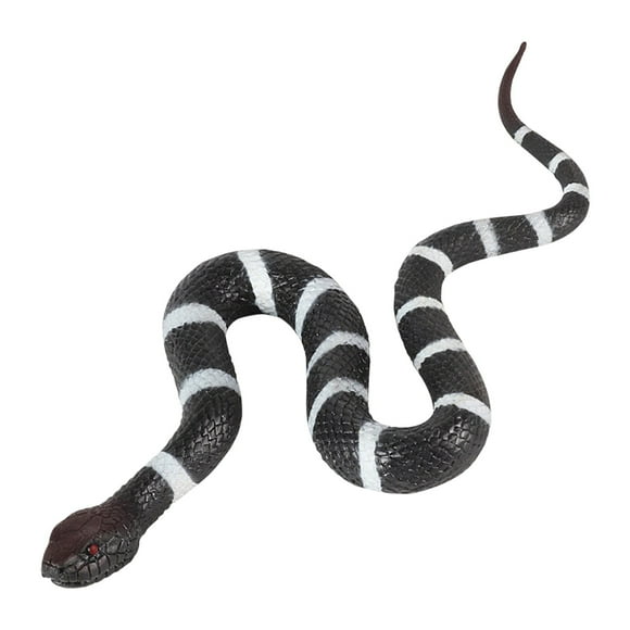 Dvkptbk Realistic Fake Snakes Toy Rubber Snake Figure For Halloween Prank Props Fake Snake Scare Birds And Squirrels Boa Constrictor Figurines