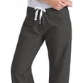 thumbnail image 3 of Urbane Scrubs Women's Relaxed Drawstring Scrub Pants, Graphite, 2XL Petite, 3 of 5