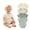 Light Green, variant on Ruyang 5 Piece Set for Baby Vertical Ribbed Short Sleeve Crew Neck Romper Infant Cotton One-Piece Bodysuits Toddler Clothes 0-12 M