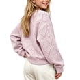 thumbnail image 7 of asjyhkr Toddler Clothes Girls Fall Sweaters Kids Soft Comfy Button down Shirts Casual Long Sleeve Cardigan Tops(8-9 Years,Hot Pink), 7 of 7
