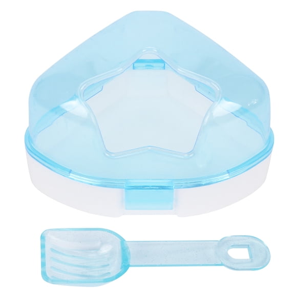 Hemoton 3-Piece Small Animal Bath Tub Set for Hamsters and Small Pets, Plastic Pet Bathing Tub for Home Use
