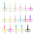thumbnail image 2 of Eyebrow Scissors Household Simple Stainless Steel Brow Shape Tools Convenient Personal Care Trimmer Beauty Tool for Makeup Use Golden 08, 2 of 6