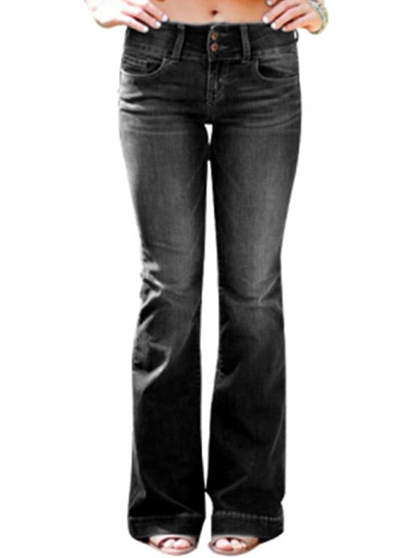 JDinms Womens Bootcut Flare Jeans Bell 