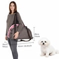 thumbnail image 3 of 2-in-1 Foldable Pet Carrier & Car Bed w/ Safety Tether, Soft Padded Travel Bag for Dogs & Cats, Seatbelt Secure, 3 of 10