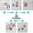 thumbnail image 5 of PH 140pcs 18mm Glass Dome Cabochons Floral Glass Flat Back Cabochons for Bracelet Pendant Necklace Cufflinks Rings Jewelry Making Colorful, 5 of 6