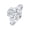 Platinum, variant on 1 Carat (ctw) Platinum Oval,Shield Cut LAB GROWN Diamond Three Stone Engagement Ring (Color H-I Clarity VS1-VS2)