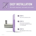 thumbnail image 6 of Sud Scrub® Shower Hook, Self Adhesive Hooks for Shower Wall, Heavy Duty Removable Wall Hooks, Stick On Hooks for Hanging, Bathroom Towel Hook (Purple), 6 of 8