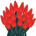 thumbnail image 4 of Novelty Lights Coaxial 4 Pack 50 Feet 100 Red C6 LED Christmas String, Commercial Grade Green Wire, Waterproof Connections, Modular Product Line, Connect 21 Sets, 4 of 8