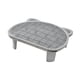 thumbnail image 2 of Alfombrilla para arenero de gatos, escalones para gatos, reutilizable, anti-desperdicio, control de dispersión, arenero elevado para gatos. Gris, 2 of 9
