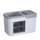 thumbnail image 1 of Estante para condimentos y cuchillos, gris y blanco, 4 compartimentos, 1 of 10