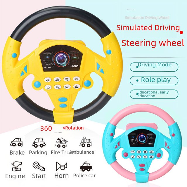 El simulador de volante de copiloto simula la rotación de 360 grados del volante del automóvil y simula la conducción del mismo.