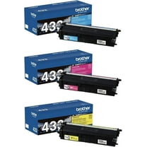 Genuine Brother TN433BK, TN433C, TN433Y, TN433M 4-Color Toner Cartridge ...