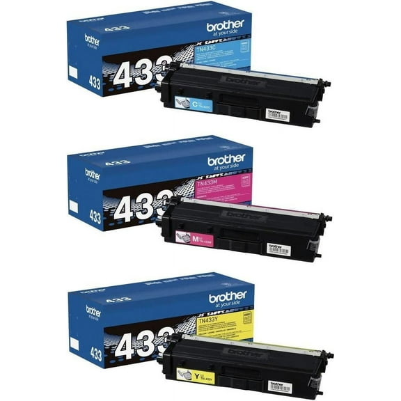 Brother HL-L8360CDW (TN433) High Yield Toner Cartridge Set Colors Only ( Yield)