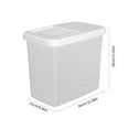 thumbnail image 3 of Openpig Food Storage Containers With Lids, Airtight Rice Dispenser, Large Capacity Storage Bins, BPA Free Plastic Sealed Holder Bin Dispenser, Pet Food Container, Rice Bucket for Cereal Grain Flour, 3 of 7