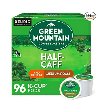 Green Mountain Coffee Half-Caff, 96 Count K-Cup Pods, Medium Roast