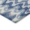 thumbnail image 4 of Addison Rugs Chantille Indoor/Outdoor Transitional Waves Blue Washable Rectangle Rug, 1'8" x 2'6", 4 of 6