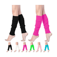 thumbnail image 3 of 2 Pares Calentadores Para Mujer Piernas Deporte Invierno Eo Safe Imports Rosa/Negro, 3 of 5