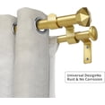 thumbnail image 2 of eTeckram 5/8" Double Curtain Rod with Chiodo Finials,Gold,48‘’-84‘’, 2 of 6