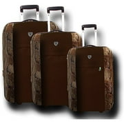 Heys USA Travel Concepts L'Exotique Collection Exotic Hybrid 3 Piece Set Snake
