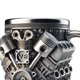 thumbnail image 3 of Taza de tazas de acero inoxidable en motor de automóviles Taza de té de acero inoxidable para amantes de los automóviles (V8) Café, 3 of 7