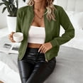 thumbnail image 5 of TGSLY Women's Faux Suede Bomber Jackets Lightweight Zip Up Long Sleeve Cropped Coat Loose Casual Solid Color Outerwear with with Pockets XL, 5 of 10